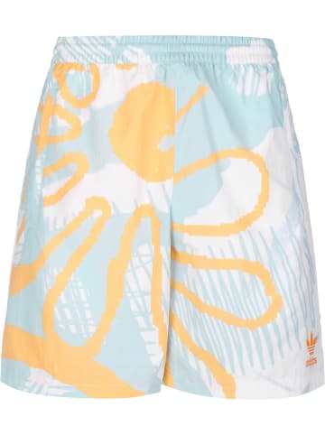 adidas Shorts in sky tint/acid orange