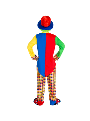 tectake Spaßvogel, auch Komiker, in gelb, Konfektionsgröße M, Clown-Nase
