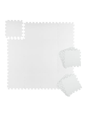 relaxdays 24x Bodenschutzmatte in Weiß - (B)30 x (T)30 cm