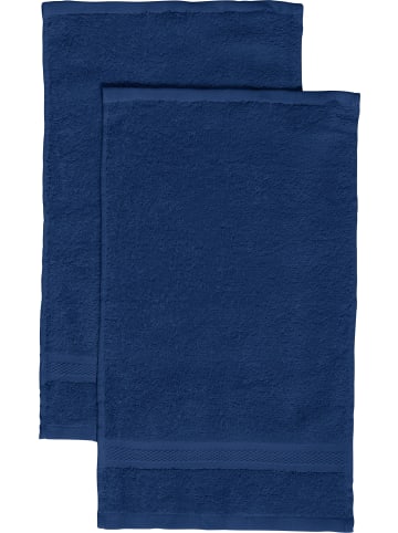 REDBEST Frottier Gästetuch 2er-Pack Chicago in dunkelblau