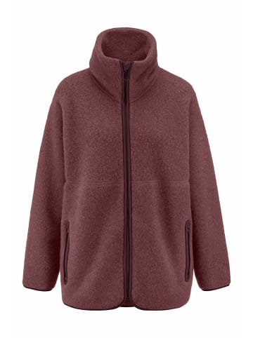 Hessnatur Wollfleece Jacke in wildrose