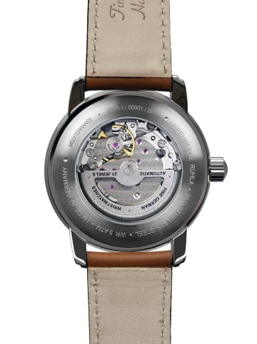 Zeppelin Herrenuhr Automatik 100 Jahre Méditerranée Braun/Blau