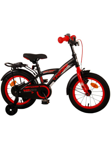 Volare Kinderfahrrad Thombike für Jungen 14 Zoll Kinderrad in Schwarz Rot 4 Jahre