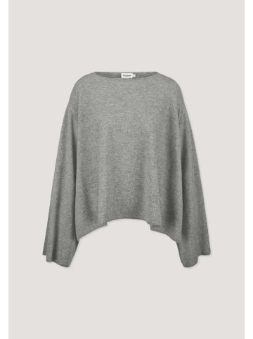 Hessnatur Hessnatur Strick Pullover Oversize aus Bio-Merinowolle mit Cashmere in grau