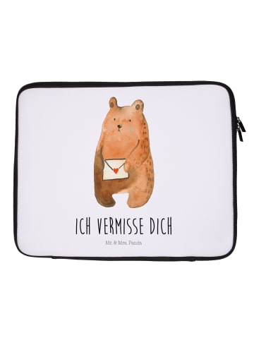 Mr. & Mrs. Panda Notebook Tasche Bär Vermissen mit Spruch in Weiß