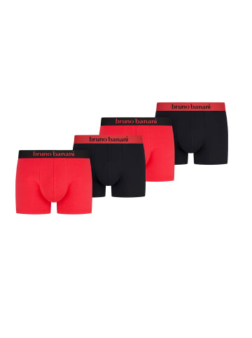 Bruno Banani Retro Short / Pant Flowing in Rot / schwarz