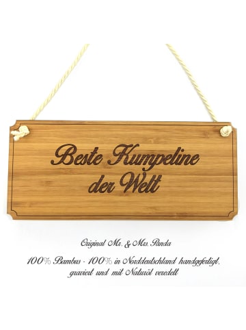 Mr. & Mrs. Panda Holz Wegweiser Kumpeline mit Spruch in Keine Angabe