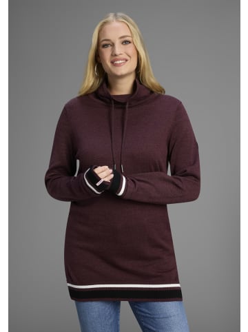 Kangaroos Schalkragenpullover in bordeaux