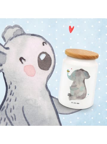 Mr. & Mrs. Panda Kaffeedose Elefant Biene ohne Spruch in Weiß