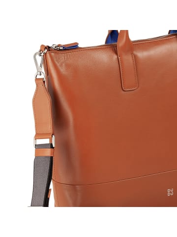 DuDu Halmahera Shopper Tasche Leder 40 cm in cinnamon