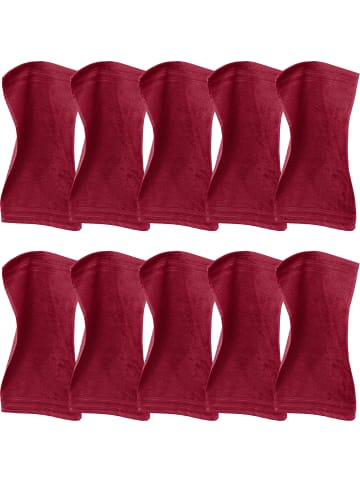 Erwin Müller Frottier Gästetuch 10er-Pack Heidelberg in weinrot