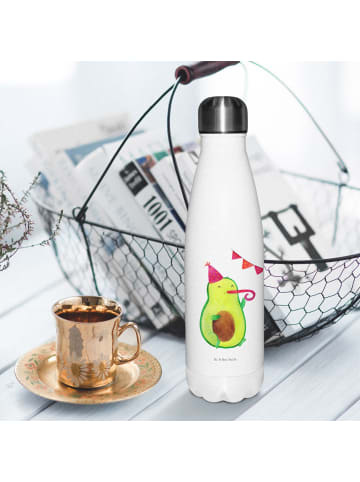 Mr. & Mrs. Panda Thermos Avocado Party Zeit ohne Spruch in Weiß