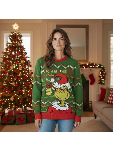 Cerda Weihnachtspullover Der Grinch in Grün