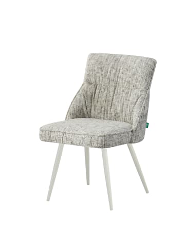DUBI Möbel 2er-Set: Esszimmerstuhl MELINA in Hellgrau - (B)49 x (H)83 x  (T)62 cm