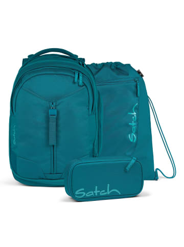 Satch Match Schulranzen-Set 3-teilig in deep petrol