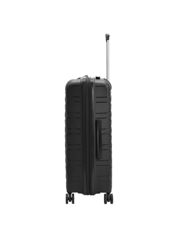 D&N Travel Line 4700+ - 4-Rollen-Trolley M 68 cm erw. (schwarz) in schwarz