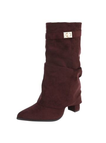 Ital-Design High Heel in Weinrot