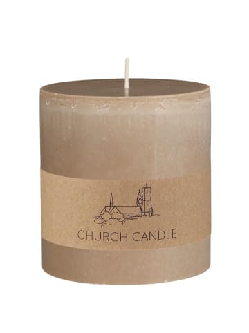 IB Laursen Rustikale Kirchenkerze in braun