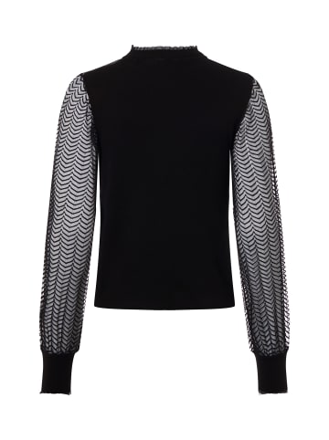 Zero Feinstrickpullover in schwarz - 0001