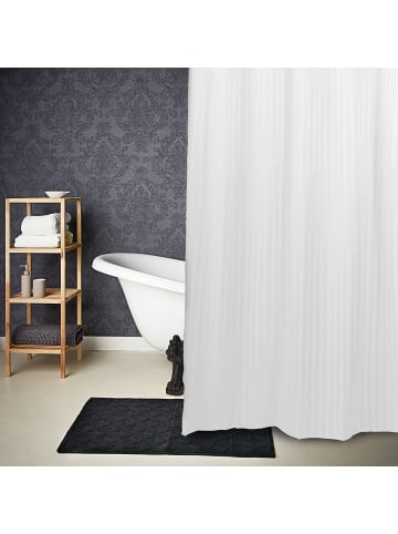 Butlers Duschvorhang WET WET WET 5er-Set in Weiß