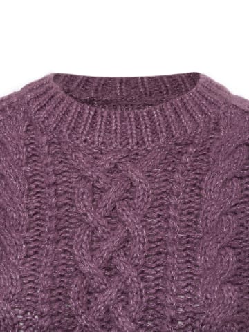 MOSS COPENHAGEN Strickpullover Heidi in aubergine - 0001