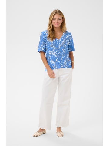 Cream Kurzarm-Bluse CRTiah Regular fit in Blue Toile