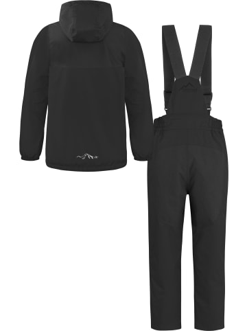 Normani Outdoor Sports Kinder WinterSet Thermohose und Windbreaker in Schwarz