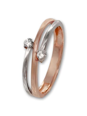GoldDream Ring Gold 333 Rosegold - 8 Karat, 333 Weißgold - 8 Karat Boho Größe 54 (17,2)