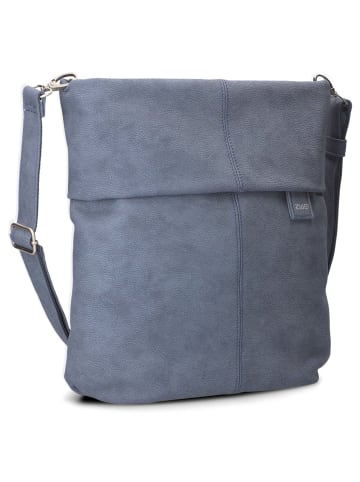 Zwei Mademoiselle M12 - Schultertasche 32 cm (sand) in nubuk-sky