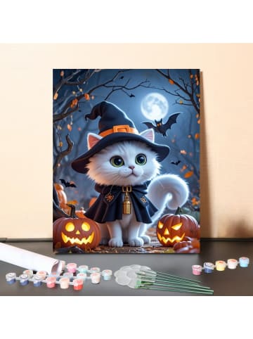 ARTNANAS DIY Malen nach Zahlen Set-"Mondkatze" 