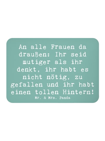 Mr. & Mrs. Panda Magnet Spruch Mut und Hoffnung mit Spruch in Meeresbrise