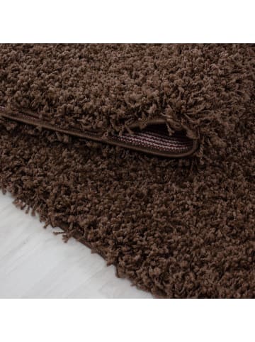 Teppich Boss Hochflor Teppich Lux Mokka