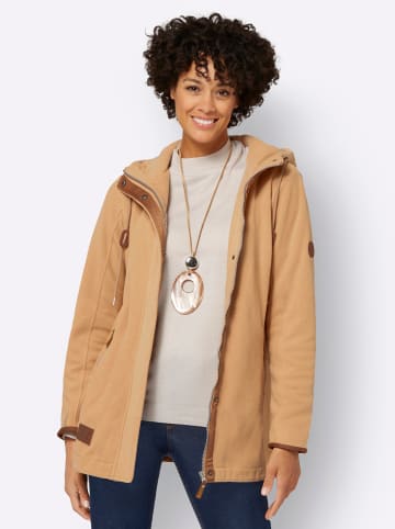 WITT WEIDEN Kapuzenfleecejacke in camel