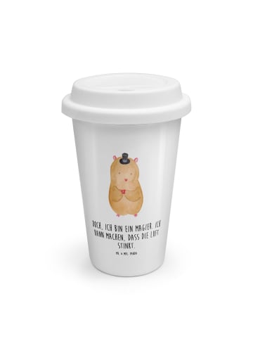 Mr. & Mrs. Panda Thermobecher Hamster Hut mit Spruch in Weiß