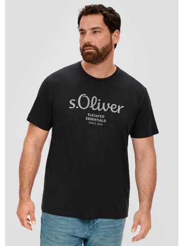 s.Oliver T-Shirt kurzarm in Schwarz