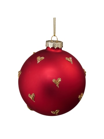 Butlers Weihnachtskugel HANG ON goldene Herzchen in Gold