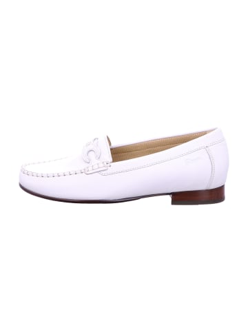 Sioux Mokassin Slipper in Weiß