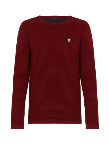 Cipo & Baxx Pullover in Bordeaux-Darkblue