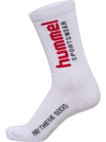 Hummel Sportsocken "3-Pack Socks Sportswear Big" in Weiß