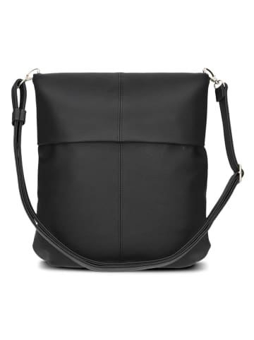 Zwei Mademoiselle.M Schultertasche 31 cm in nubuk black