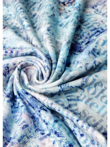 GOLDNER Kurzgröße:  Bedruckte T-Shirts im Doppelpack in bleu / weiß / gemustert