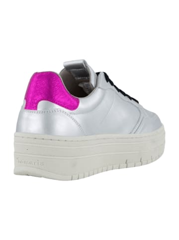 Tamaris Plateau Sneaker in Silber