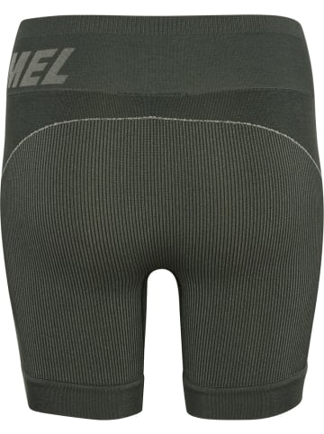 Hummel Sportshorts "Hmlte Christel Seamless Shorts" in Grün