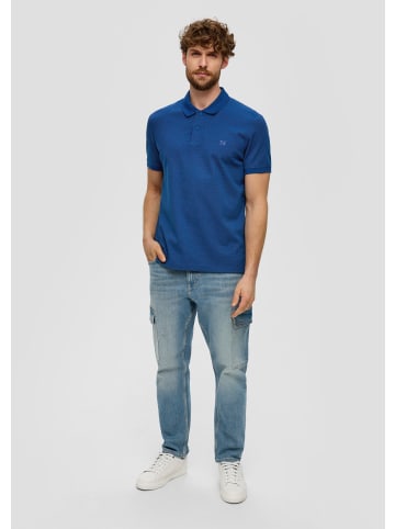 s.Oliver Polo-Shirt kurzarm in Blau