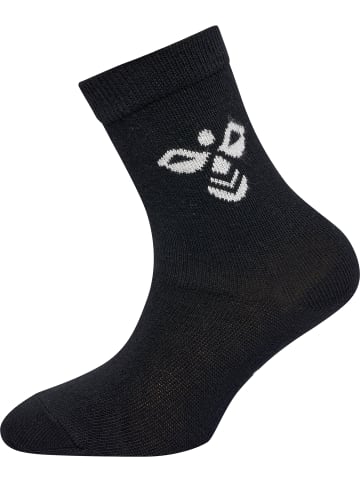 Hummel Crew Socken Sutton 3-Pack Kinder in BLACK/GREY MELANGE/BLUE NIGHTS