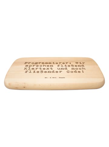 Mr. & Mrs. Panda Frühstücksbrett Spruch Programmierer Codeflüste... in Transparent
