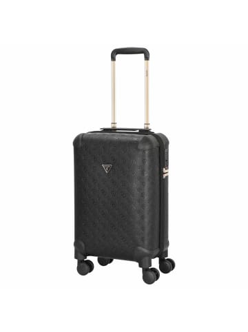 Guess Wilder 18 IN - 4-Rollen-Kabinentrolley 53 cm S (dark taupe logo) in schwarz