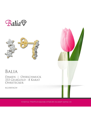 BALIA Gold 333 Damen Ohrstecker Stern Ohrringschmuck ca. 1cm
