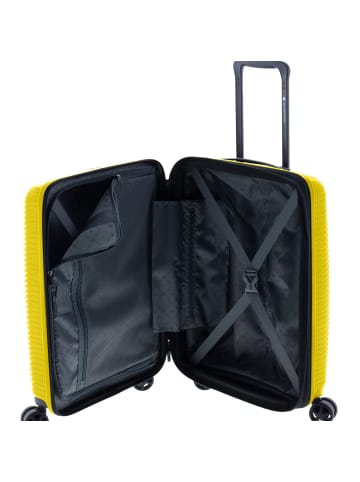 Gladiator 2800 4 Rollen Kabinentrolley 55 cm mit Dehnfalte yellow