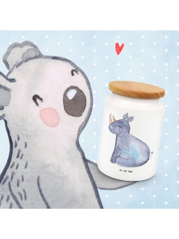 Mr. & Mrs. Panda Aufbewahrungsdose Mit Deckel Einhorn Nashorn oh... in Weiß